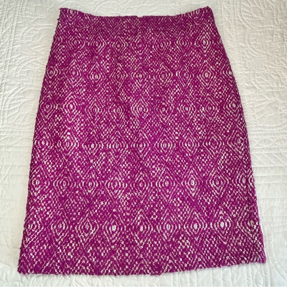 J. Crew No. 2 Pencil Skirt 100% Wool Pink Women’s Size 4